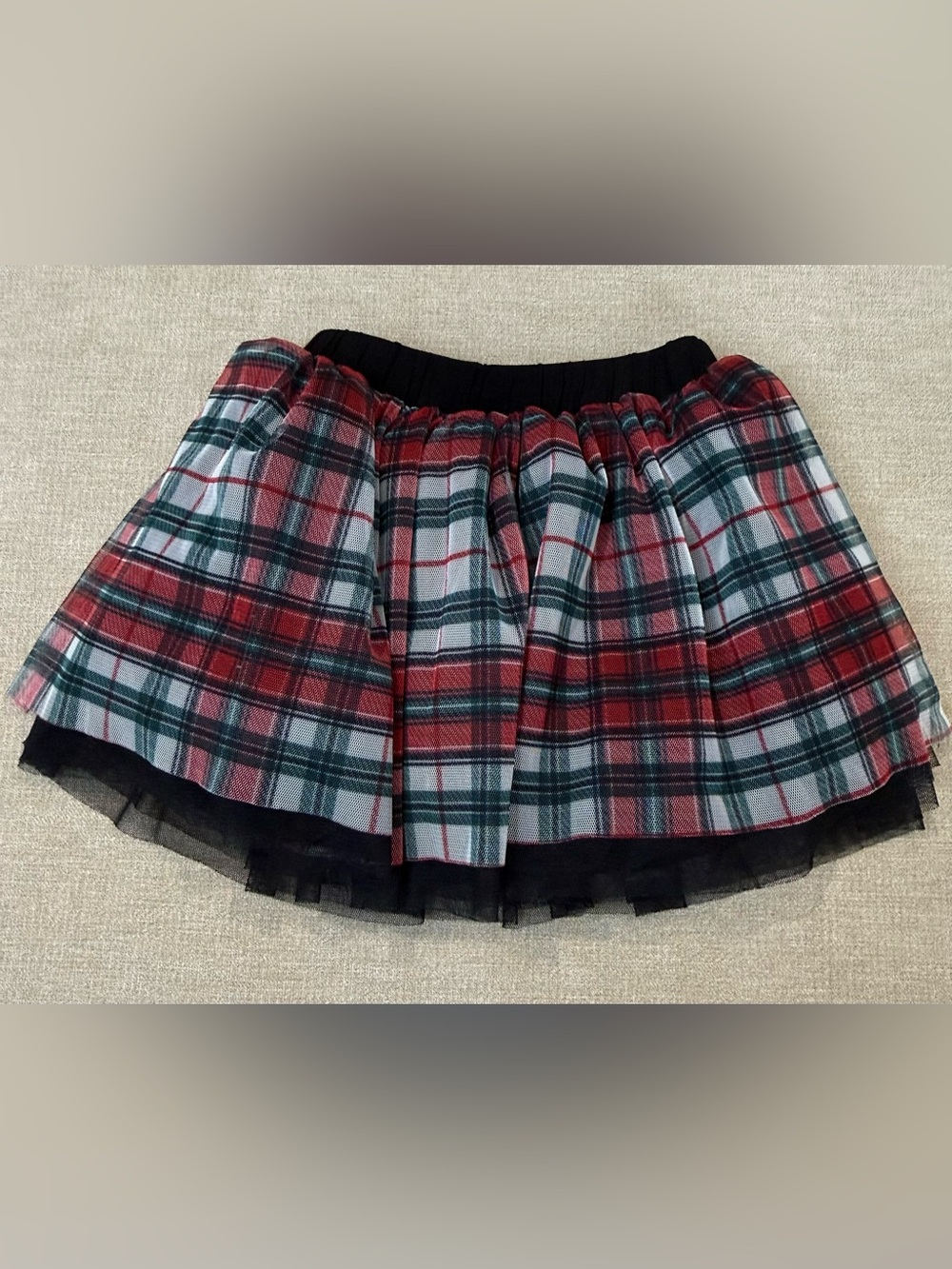 Little Sleepies Holly Plaid Tutu Skirt 3T